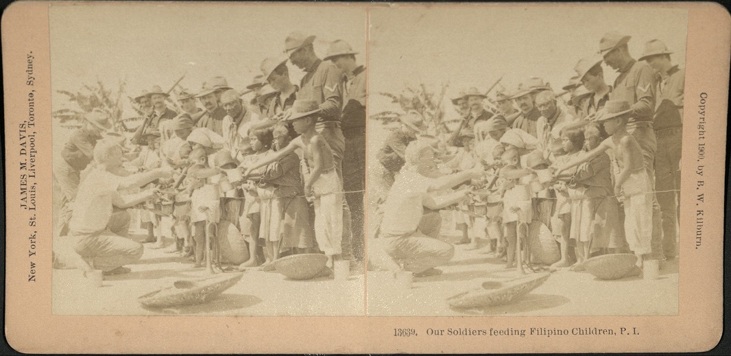 Our Soldiers feeding Filipino Children, P. I.